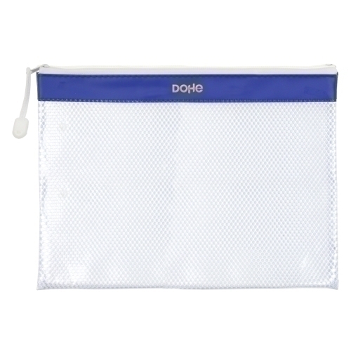 DOHE - DOSSIER SOBRE CREMALLERA A4 PVC AZUL (Ref.91217)