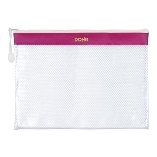 DOHE - DOSSIER SOBRE CREMALLERA A4 PVC ROSA (Ref.91218)