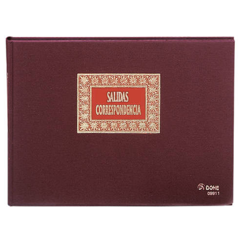 DOHE - LIBRO DE REGISTROS SALIDA CORRESPONDENCIA FOLIO APAISADO 100 HOJAS (Ref.09911)