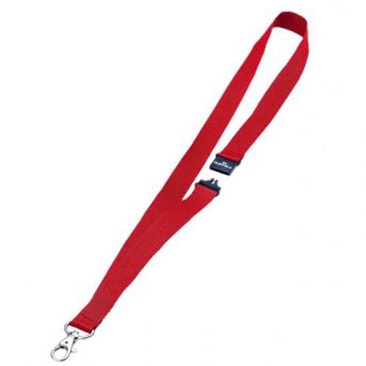 DURABLE - CINTA PARA PORTANOMBRES 44CM X 20MM CIERRE DE SEGURIDAD ROJO -10U- (Ref.8137-03)
