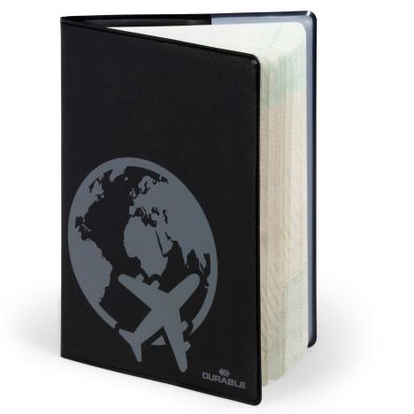 DURABLE - CUBIERTA PARA PASAPORTE RFID SECURE 189X129MM NEGRO (Ref.2144-01)