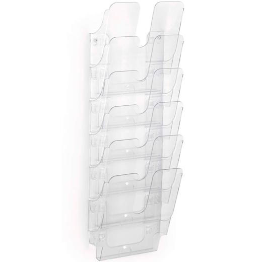 DURABLE - DISPENSADOR DE FOLLETOS FLEXIPLUS 6 COMPARTIMENTOS A4 VERTICAL TRANSPARENTE (Ref.1700008401)