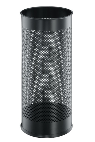 DURABLE - PARAGUERO EN ACERO CON REJILLA CAPACIDAD 28.5L NEGRO (Ref.335001)