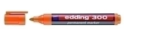 EDDING - MARCADOR PERMANENTE 300 CONICO NARANJA (Ref.300-06)