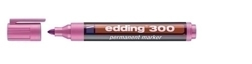 EDDING - MARCADOR PERMANENTE 300 CONICO ROSA (Ref.300-09)
