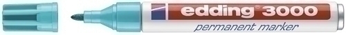 EDDING - MARCADOR PERMANENTE 3000 CONICO AZUL TURQUESA (Ref.300014)