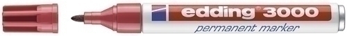 EDDING - MARCADOR PERMANENTE 3000 CONICO CARMIN (Ref.300019)