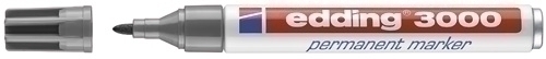 EDDING - MARCADOR PERMANENTE 3000 CONICO GRIS (Ref.300012)