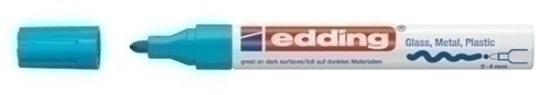 EDDING - MARCADOR T.OPACA PERM. 750 CONICO AZUL CLARO (Ref.750010)
