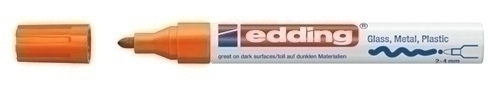 EDDING - MARCADOR T.OPACA PERM. 750 CONICO NARANJA (Ref.750006)