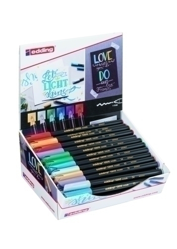 EDDING - ROTULADOR FIBRA 1200-METALLIC EXPOSITOR de 50 (Ref.51151)