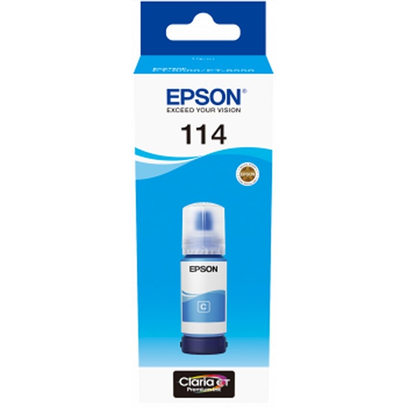 EPSON - Botella Cyan 70 ml Ecotank ET-8500 / ET-8550 (Ref.C13T07B240)