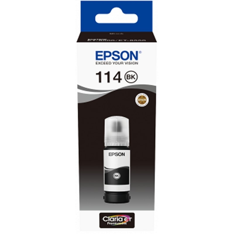 EPSON - Botella negra de pigmento 70ml Ecotank ET-8500 / ET-8550 (Ref.C13T07A140)