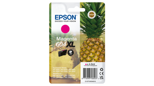 EPSON - Cartucho Magenta 604XL XP-2200, WF-2910DWF Piña (Ref.C13T10H34010)