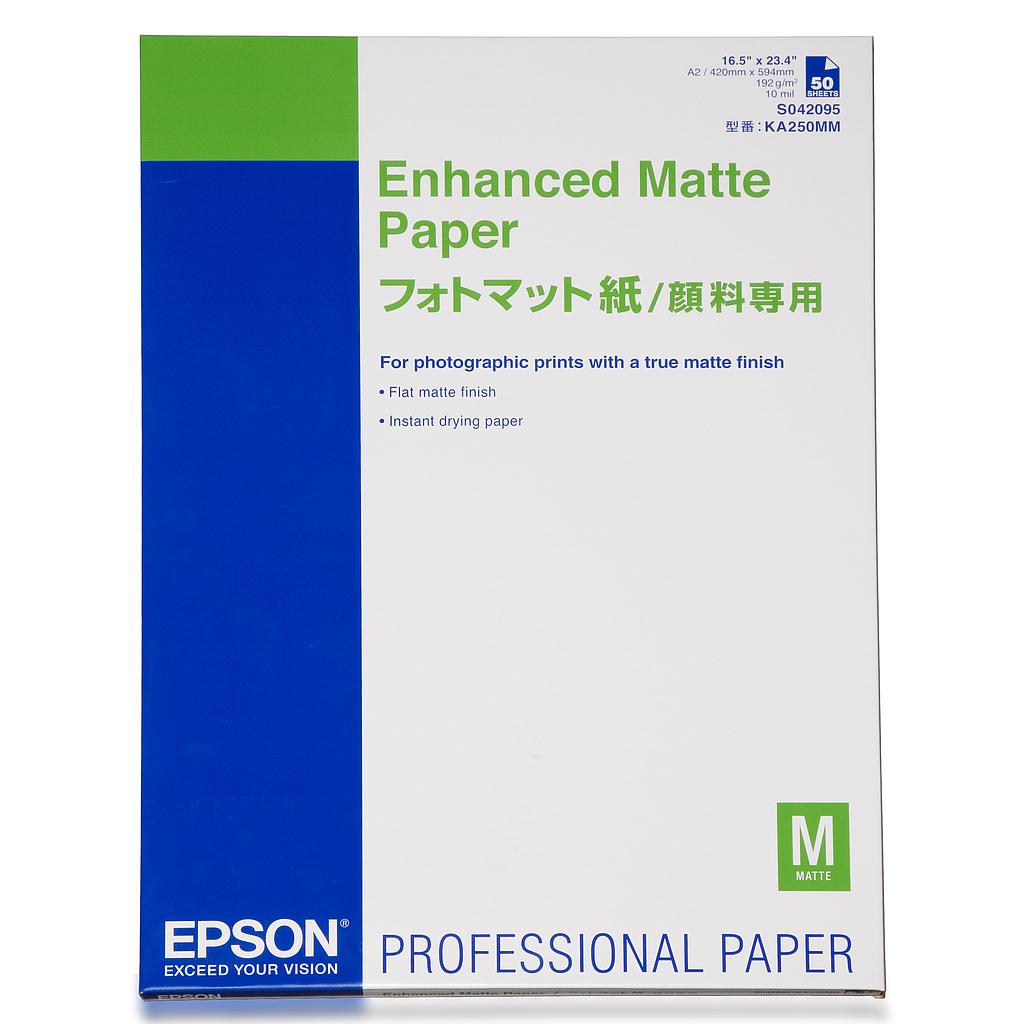 EPSON - GF Papel Enhanced Matte, A2, 50h, 192g/m2 (Ref.C13S042095)