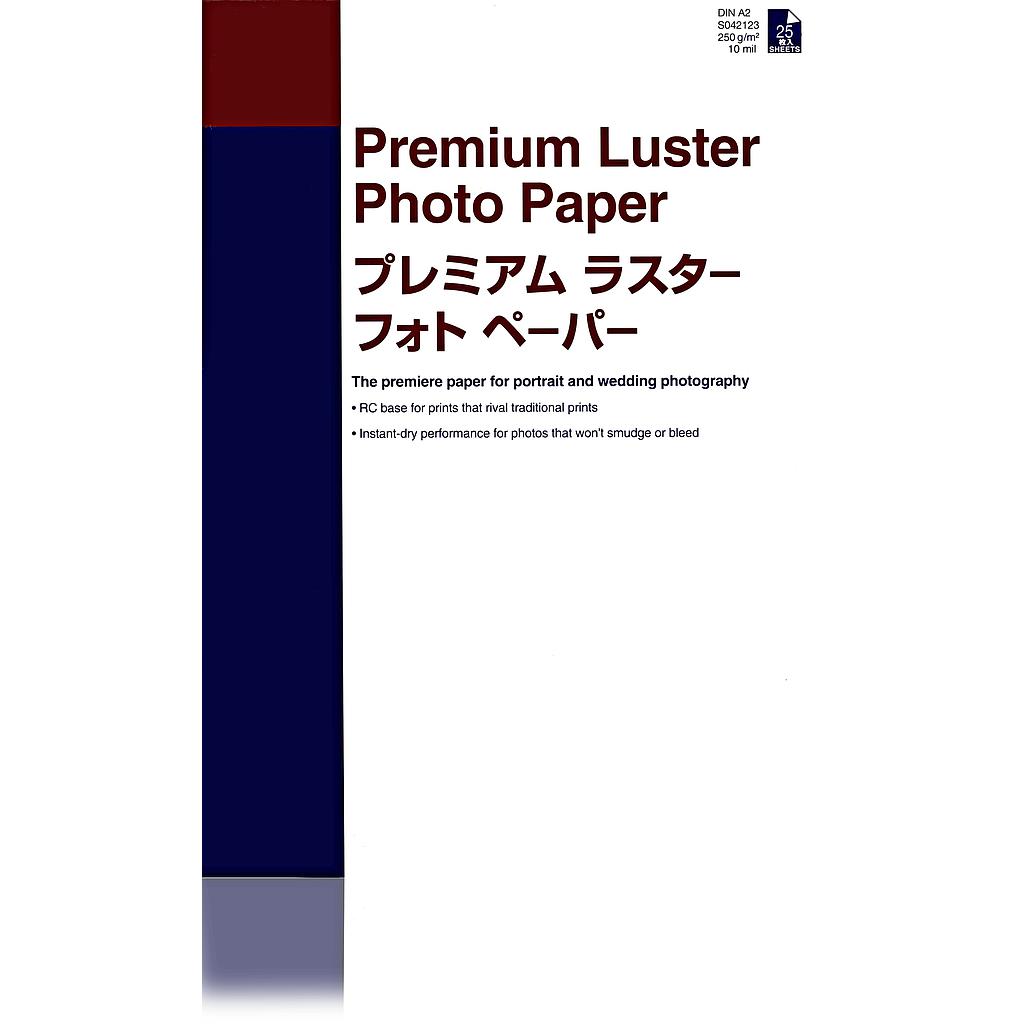 EPSON - GF Papel Premium Luster Photo, A2, 25 h - 260g/m2 (Ref.C13S042123)