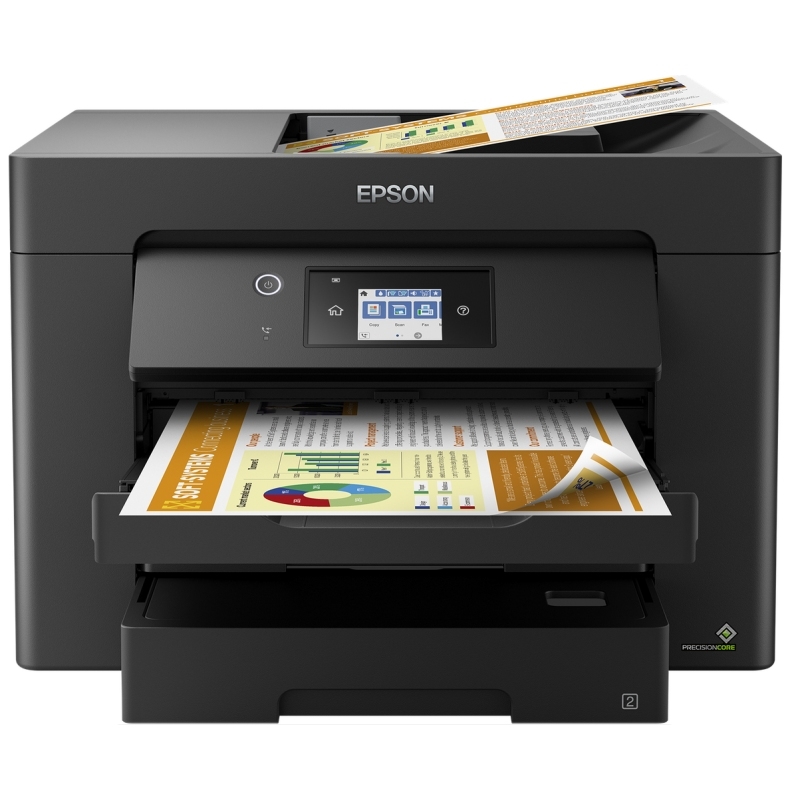 EPSON - Multifunción A3 WorkForce WF-7830DTWF(4 en 1) (Canon L.P.I. 5,25€ Incluido) (Ref.C11CH68403)