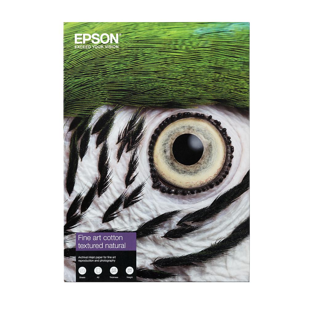 EPSON - papel Fine Art Cotton Textured Natural 300 g/m2 - A3+ (Ref.C13S450282)