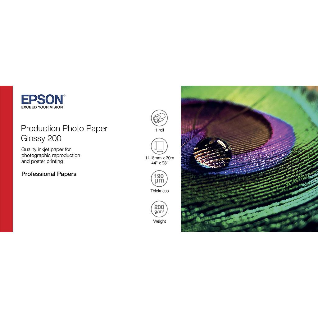 EPSON - Production Photo Paper Glossy 200 44 x 30m (Ref.C13S450373)