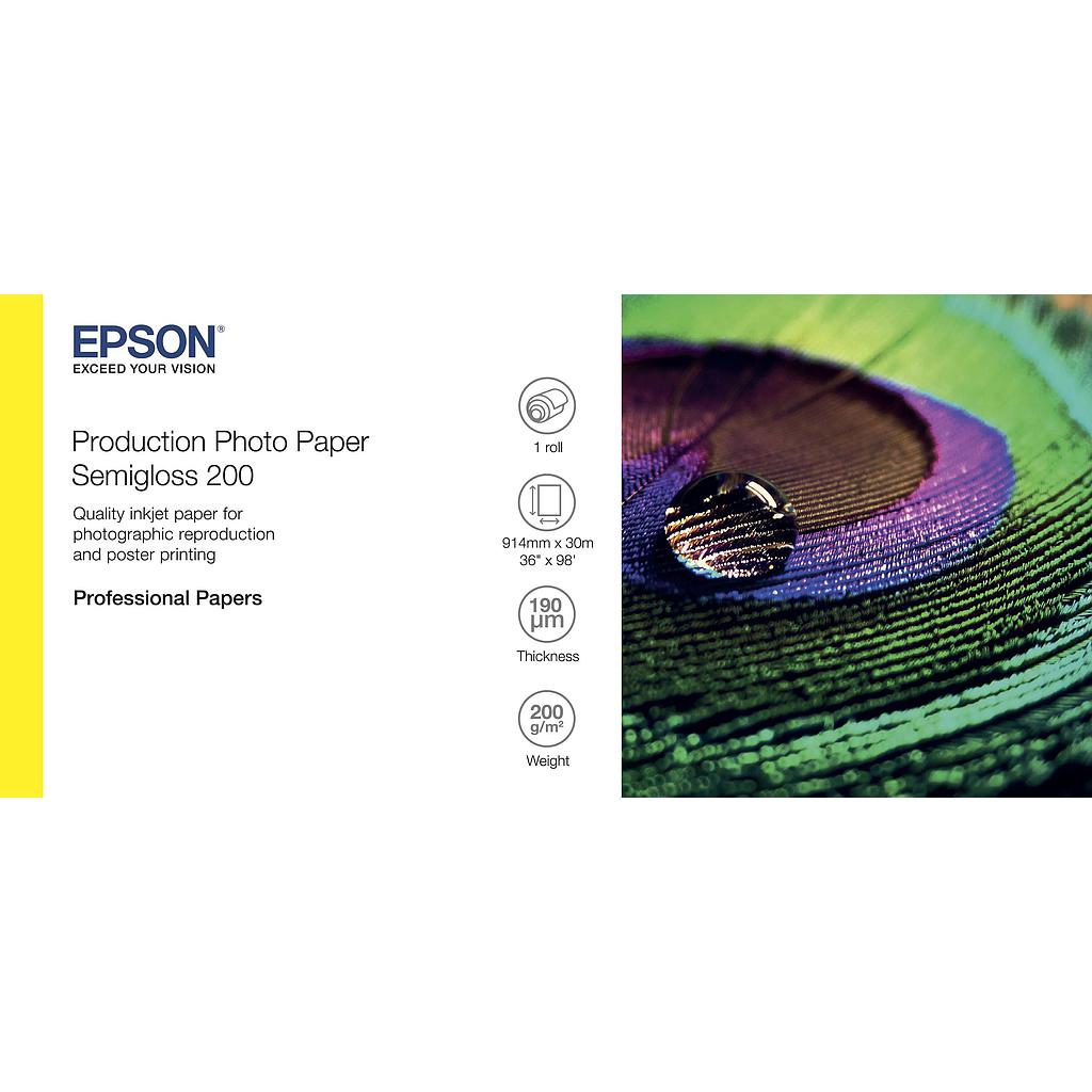 EPSON - Production Photo Paper Semigloss 200 36 x 30m (Ref.C13S450377)