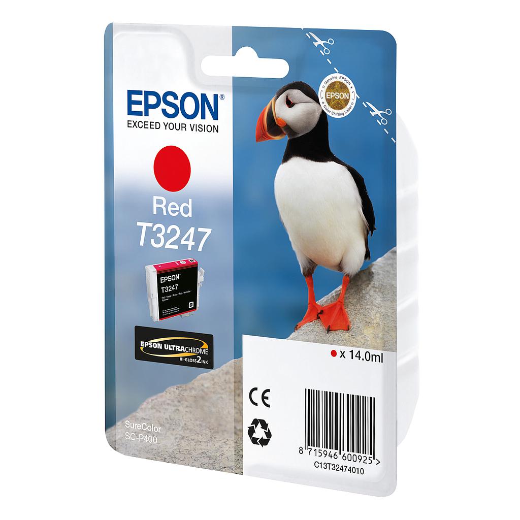 EPSON - SURECOLOR SC-P400 CARTUCHO ROJO (Ref.C13T32474010)