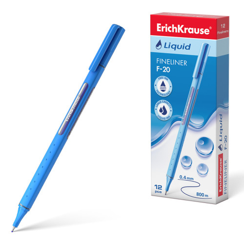 ERICH KRAUSE - FINELINER LIQUID F-20, COLOR DE LA TINTA AZUL (Ref.47969)