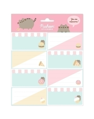 ERIK - ETIQUETA ESCOLAR 15,8x20 PUSHEEN FOODIE (Ref.ELE0279)