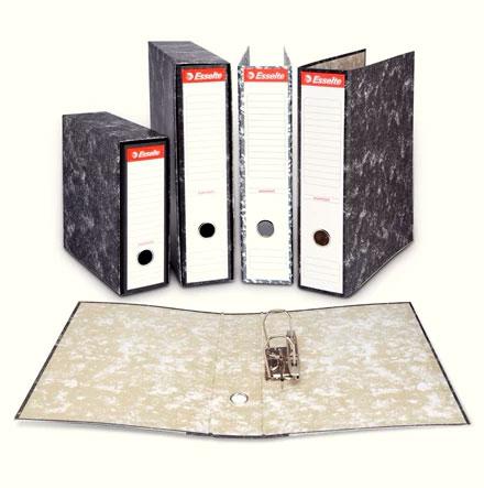 ESSELTE - ARCHIVADOR PALANCA A4 LOMO ANCHO RADO CARTÓN JASPEADO (Ref.46958)