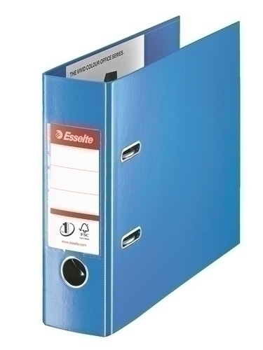 ESSELTE - ARCHIVADOR palanca PLASTICO ENCOLADO con RADO A5 PROLONGADO 75mm AZUL (46079) (Ref.468950)
