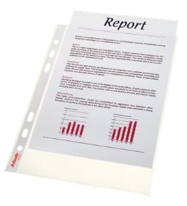 ESSELTE - FUNDAS MULTITALADRO -11- COPYSAFE PIEL DE NARANJA A5 85 MICRAS - BOLSA DE 100U (Ref.56123)