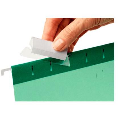 ESSELTE - VISOR CON ETIQUETA PARA CARPETAS COLGANTES CLASSIC 5CM TRANSPARENTE BOLSA -25U- (Ref.94514)