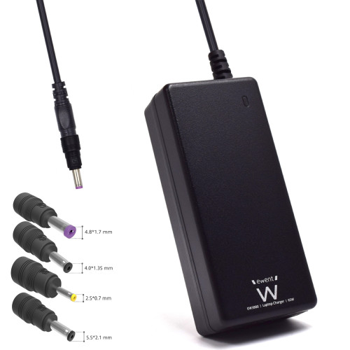 EWENT - Cargador 65 w Asus 4 tips (Ref.EW3899)