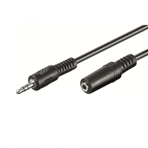 EWENT - EW-220200-030-N-P cable de audio 3 m 3,5mm Negro (Ref.EC1651)