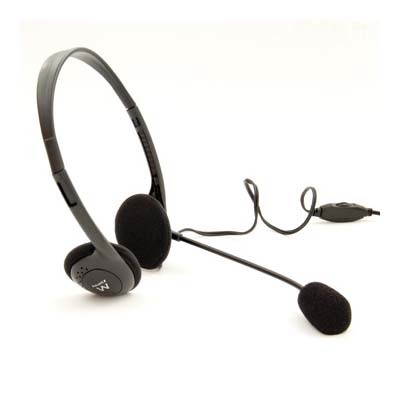 EWENT - auricular y casco Auriculares Diadema Conector de 3,5 mm Negro (Ref.EW3563)