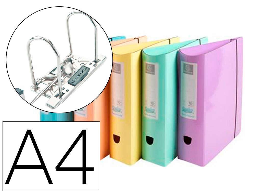 EXACOMPTA - ARCHIVADOR EXAC. CARTON FR. A4 80 SURT. (Ref.53760E)