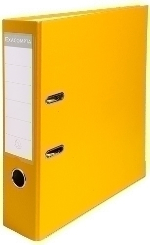 EXACOMPTA - ARCHIVADOR palanca FORRADO PP RADO A4 80mm AMARILLO (Ref.918404B)