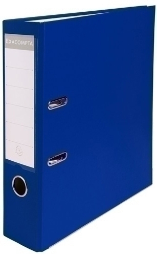 EXACOMPTA - ARCHIVADOR palanca FORRADO PP RADO A4 80mm AZUL (Ref.918407B)