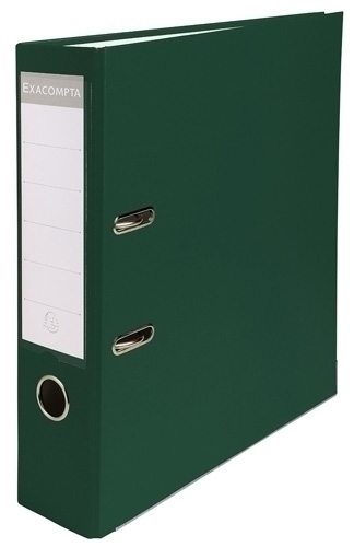 EXACOMPTA - ARCHIVADOR palanca FORRADO PP RADO A4 80mm VERDE (Ref.918405B)