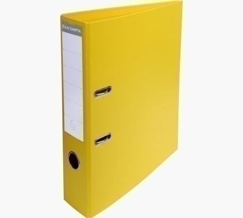 EXACOMPTA - ARCHIVADOR palanca FORRADO PVC RADO A4 70mm AMARILLO (Ref.53749E)