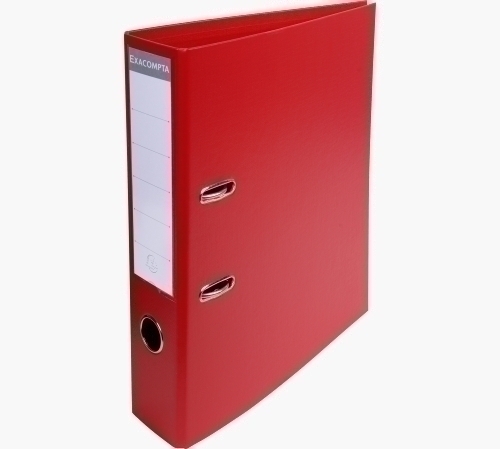 EXACOMPTA - ARCHIVADOR palanca FORRADO PVC RADO A4 70mm ROJO (Ref.53745E)