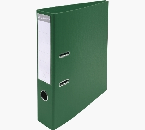 EXACOMPTA - ARCHIVADOR palanca FORRADO PVC RADO A4 70mm VERDE OSCURO (Ref.53753E)