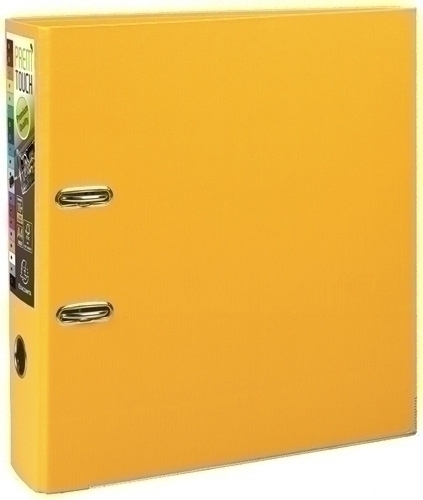 EXACOMPTA - ARCHIVADOR palanca PREM TOUCH FORRADO PP RADO A4+ 80mm AMARILLO (Ref.53349E)