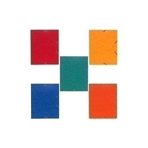 EXACOMPTA - CARPETA de GOMAS y SOLAPAS CARTON A5 SURTIDO (5 col.) (Ref.55200E)