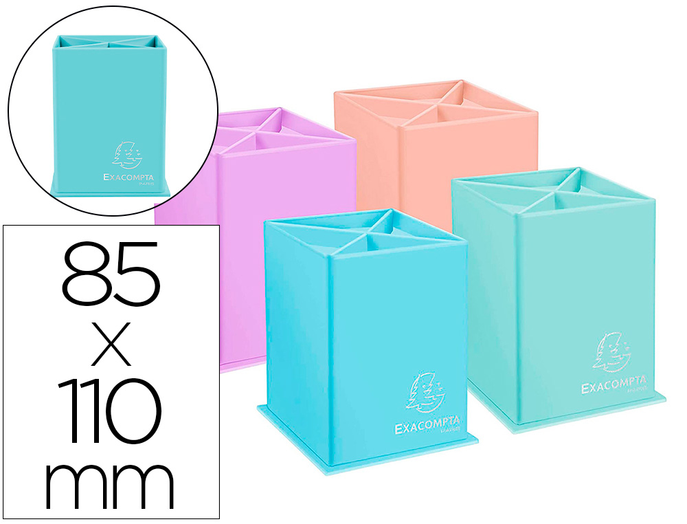 EXACOMPTA - CUBILETE EXAC.4 COMPARTIMENTOS SURT. (Ref.67896D)