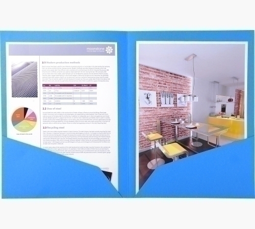 EXACOMPTA - SUBCARPETA ROCK´S DOBLE 210g A4 AZUL PAQUETE de 25 (Ref.415002E)