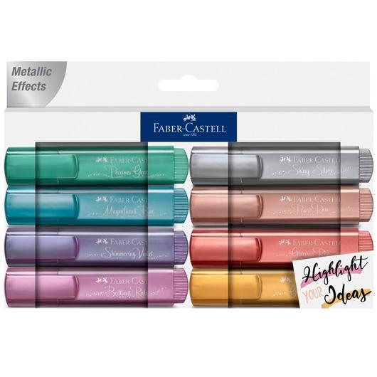 FABER CASTELL - FABER - CASTELL MARCADOR TEXTLINER 46 CREATIVE STUDIO SURTIDO METÁLICO -8U- (Ref.154625)