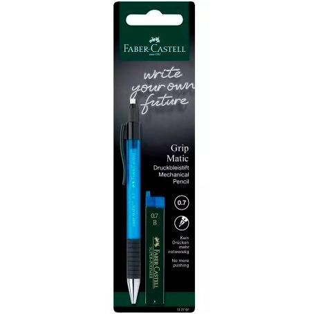 FABER CASTELL - PORTAMINAS GRIP MATIC 0,7MM AZUL (Ref.132797)
