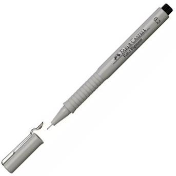FABER CASTELL - ROTULADOR CALIBRADO ECCO PIGMENT 0,2MM NEGRO -10U- (Ref.166299)