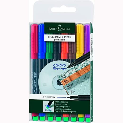 FABER CASTELL - ROTULADOR PERMANENTE MULTIMARK S BOLSA de 8 (Ref.152309)