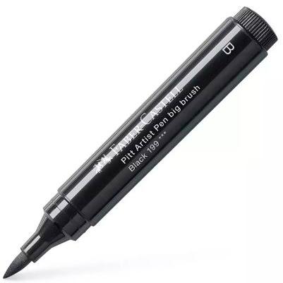 FABER CASTELL - ROTULADOR PITT ARTIST PEN BIG BRUSH PUNTA PINCEL NEGRO -4U- (Ref.167699)